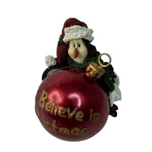 Boyds Bear Naughty & Nice Penny Figure Place Card Holder Penguin